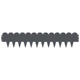 Lawn Edging 20 pcs 103 x 20 cm Steel Anthracite 8008679