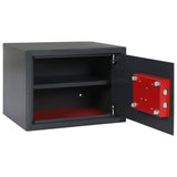Safe Box with Lock Dark grey 35 x 25 x 25 cm Steel 42011315