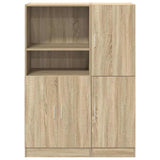 2 Piece Kitchen Cabinet Set Sonoma Oak Engineered Wood 3324144
