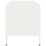 ZNTS TV Cabinet White 101.5x39x43.5 cm Cold-rolled Steel 851303