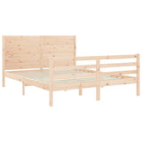 Bed Frame without Mattress 160x200 cm Solid Wood 3194646