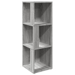 ZNTS Corner Cabinet Grey Sonoma 33x33x100 cm Engineered Wood 825829