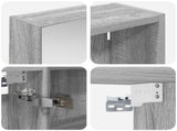 Bathroom Cabinet Set 3 pcs 130 x 14.5 x 70 cm Engineered wood 3403765