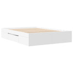 Bed Frame without Mattress White 140x190 cm Engineered Wood 3295499