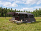 Tunnel Tent Brown Grey 427 x 305 x 205 cm Polyester and Steel 42029017