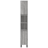 3 Piece Bathroom Furniture Set Grey Sonoma Engineered Wood 3190235