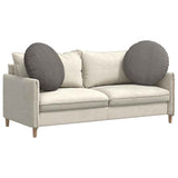 Seat Cushions 2 pcs Light Grey 80 cm Corduroy Fabric 42014260