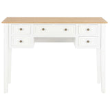 280069 Writing Desk White 109,5x45x77,5 cm Wood