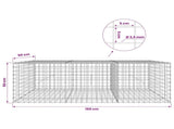Gabion with 3.5 mm Wire and 5x5 cm Mesh 150x50x50 cm 3462309