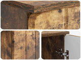 Desk with Shelf Smoked Oak 142.5 x 50 x 75 cm Engineered Wood 3414590