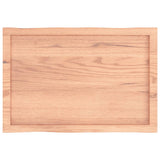 Table Top Light Brown 80x50x cm Treated Solid Wood Live Edge 363942
