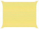 Sun Shade Sail Yellow and White 3.6 x 3.6 m 42030976