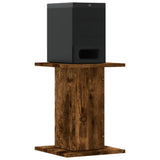 Speaker Stands 2 pcs Smoked Oak 30x30x40 cm Engineered Wood 852649