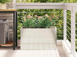 Garden Planter Galvanised Steel 50 x 32 x 40 cm 876355