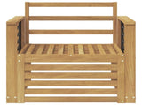 Outdoor Sofa Set Solid Acacia Wood White 3439106