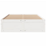 Bed Frame without Mattress with Drawers White 140x200 cm Solid Wood Pine 3308805