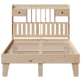 Bed Frame without Mattress 135x190 cm Solid Wood Pine 3308858