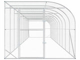 Against Wall Chicken Coop Silver 1200 x 200 x 215 cm 3434735