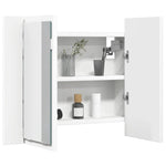 LED Bathroom Mirror Cabinet White 60x12x45 cm Acrylic 804956