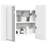 LED Bathroom Mirror Cabinet White 60x12x45 cm Acrylic 804956