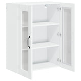 Wall Glass Cabinet LUCCA High Gloss White 60 x 31 x 80 cm 885089