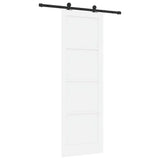 Sliding Door Manual ORKDAL White and black 78 x 232 cm 3333447