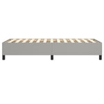 Box Spring Bed Frame Light Grey Single Fabric 3121196