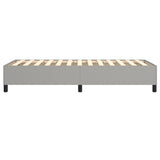 Box Spring Bed Frame Light Grey Single Fabric 3121196