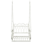 Swing Bench Steel 71 x 75 x 59 cm Antique White 42038690