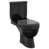Toilet With Cistern Black 240550