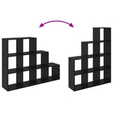 Room Divider Bookcase Black Oak 137.5 x 29 x 103.5 cm 886273