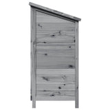 Garden Shed with Roof Grey 106 x 56 x 113.5 cm Solid Fir Wood 42033458