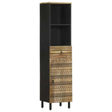 3 Piece Bathroom Furniture Set Solid Wood Mango 3310130