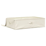Storage Boxes 2 pcs Fabric 70x40x18 cm Cream 332908