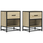 ZNTS Bedside Cabinets 2 pcs Sonoma Oak 40x31x50 cm Engineered Wood 848687