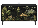 TV Cabinet RHENEN 69 x 33 x 50.5 cm Black Oak Engineered Wood 8007009