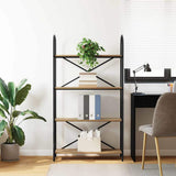 Bookshelf 4-Tier 80 x 30 x 146 cm Engineered wood Artisan Oak 879898