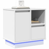 Bedside Cabinet White 50 x 34.5 x 50 cm Engineered wood 869578