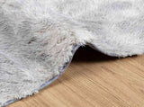 Shaggy Rug High Pile NAVARRA Silver Grey 160x160 cm Polyester 4102876