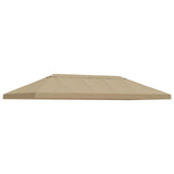 Gazebo Canopy Cover 6 x 3 m Beige Polyester 190 900398