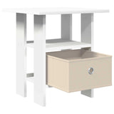 Bedside Table 2 pcs White 41 x 40 x 45 cm Engineered Wood 8000421