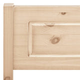 Bed Frame Natural wood Solid pinewood, plywood Single Bed Frame 322096