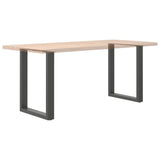 Dining Table Legs U-Shaped 2 pcs Anthracite 60x cm Steel 4013182