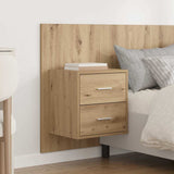 Headboard with Cabinet 3 pcs Artisan Oak Engineered Wood 3416032