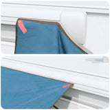 Caravan Awning -Person 240 x 300 cm Waterproof Blue Taffeta 42001039