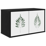 Wall-mounted TV Cabinet HANAU 69 x 33 x 40 cm Black Oak 8007142