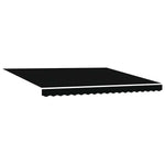 Retractable Awning Manual Black 400 x 350 cm Fabric 3330780
