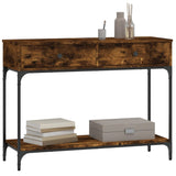 Console Table Smoked Oak 100x34.5x75 cm Engineered Wood 833395