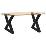 Coffee Table Legs 2 pcs Black 50x cm Steel 4012704