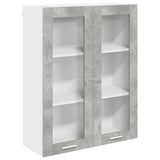 Hanging Cabinet Concrete Grey 80 x 31 x 100 cm Engineered Wood 884397